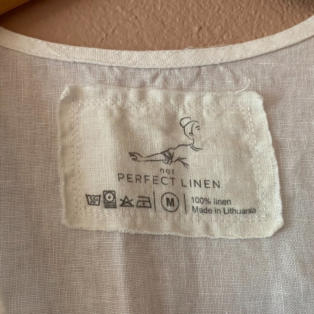 notPERFECTLINEN - NEW w/o Tags - Wrap linen jumpsuit TORINO in MAXI length - Picture 2 of 7